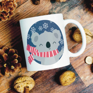 Winter Christmas Koala Bear Mug