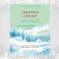 Winter Christmas Music School Concert Template