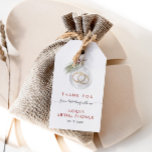 Winter Christmas Ornament Bridal Shower Gift Tags<br><div class="desc">Celebrate the bride-to-be with these winter bridal shower gift tags featuring a watercolor illustration of a Christmas ornament with wedding rings,  pine twig and Christmas berries. With elegant handwriting calligraphy.</div>