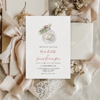 Winter Christmas Ornament Wedding