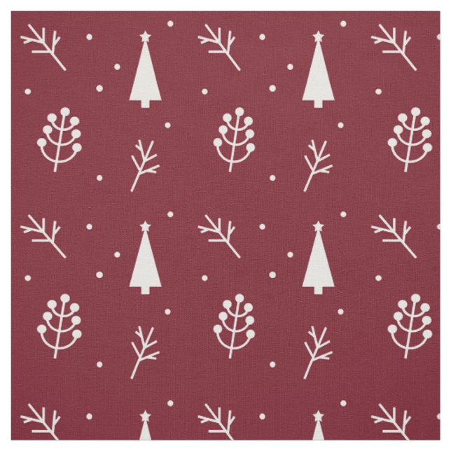 Winter Christmas Pattern Fabric (Swatch)