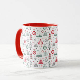 Winter Christmas pattern. Mug