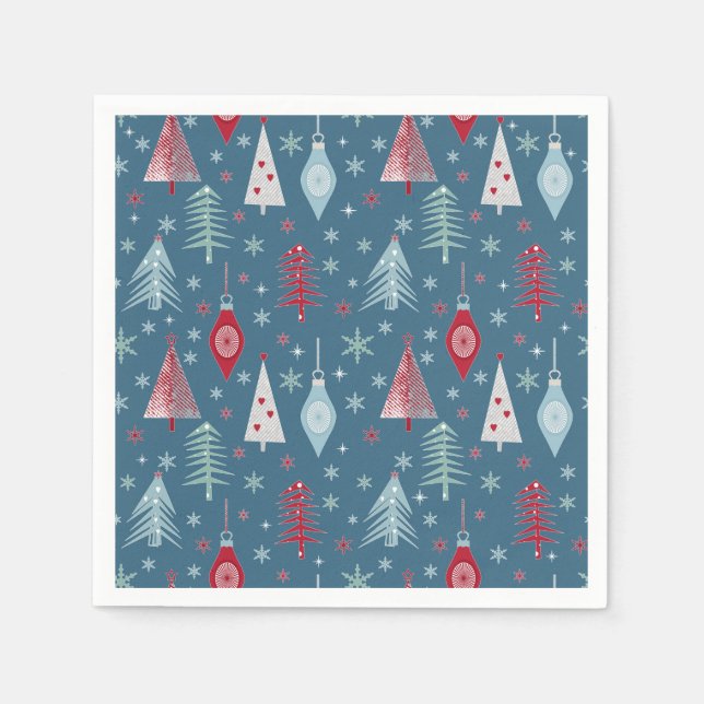 Winter Christmas pattern. Napkin (Front)