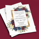 Winter Christmas Rose Floral Wedding Watercolor Flyer<br><div class="desc">One design per sheet. Budget invitations do not include envelopes. Flyers are printed on paper and not card stock. This design may be personalized in the area provided by changing the photo and/or text. Or it can be customized by clicking Personalize this Template and then choosing the click to customize...</div>