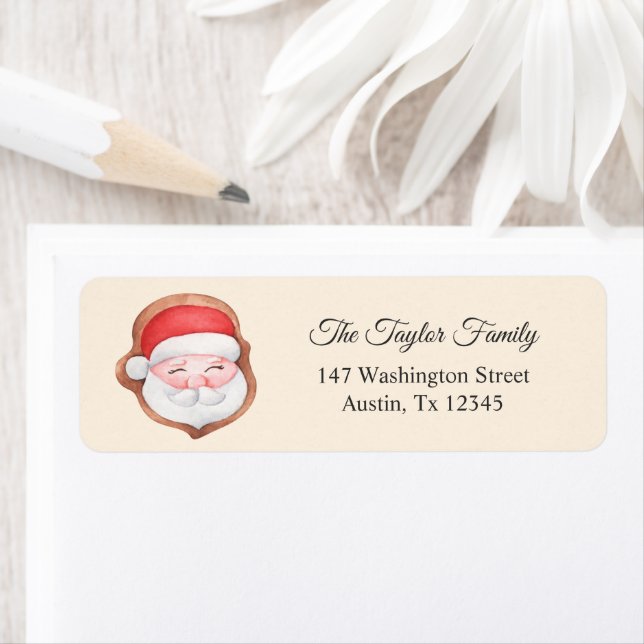  Winter Christmas Santa Return Address (Insitu)
