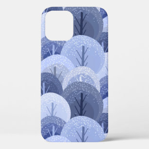 Winter Christmas seamless pattern. The pattern wit iPhone 12 Case