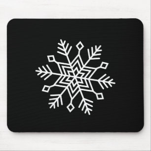 Winter Christmas Snowflake Matching Family Festive Mouse Mat