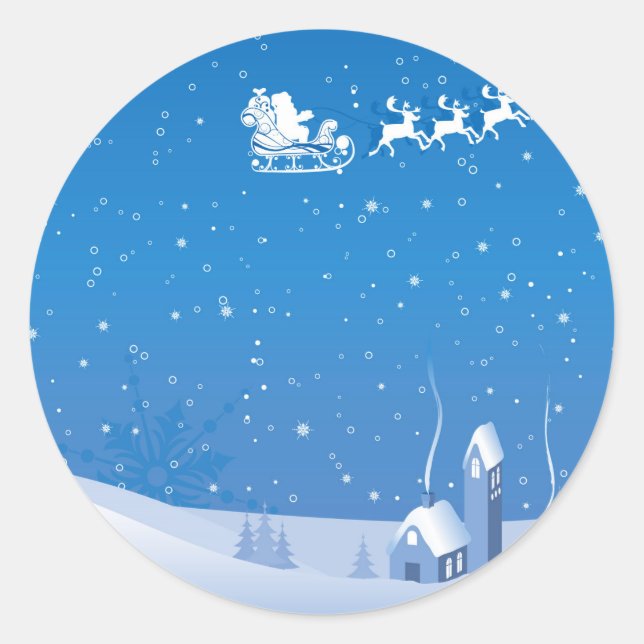 Winter Christmas Sticker (Front)