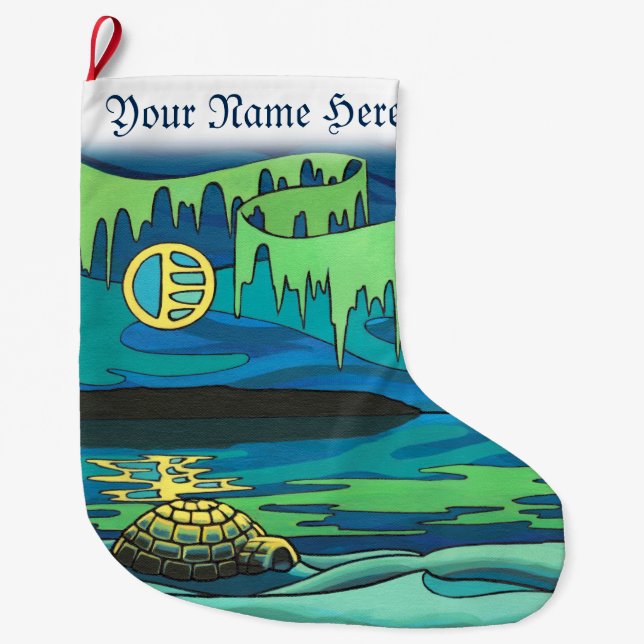 Winter Christmas Stockings Personalised Stockings (Front)