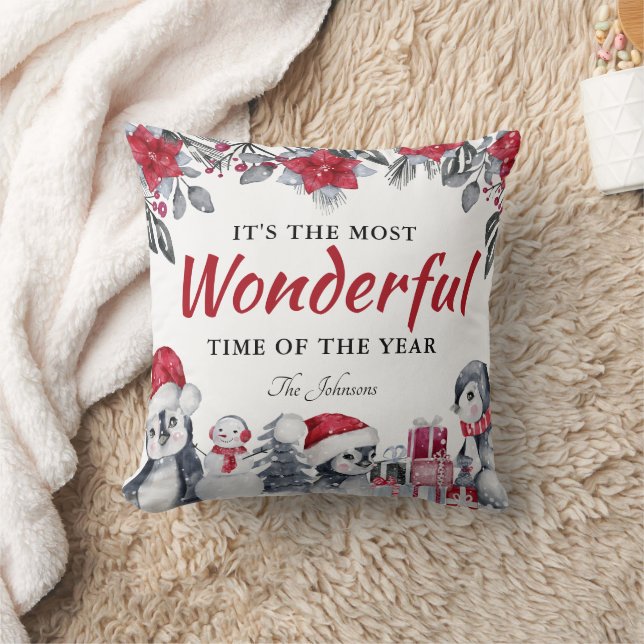 Winter Christmas Themed Cushion (Blanket)