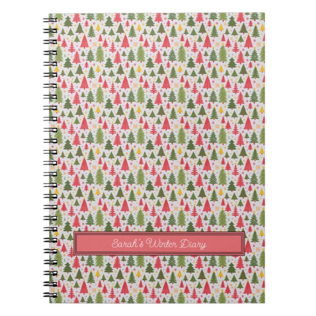 Winter & Christmas Themed Notebook (Front)
