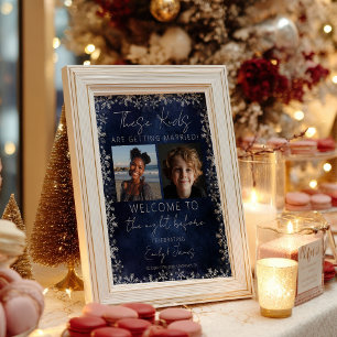 Winter Christmas These Kids Rehearsal Dinner Poster