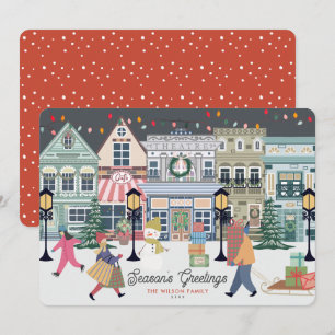 Winter Christmas Town Holiday Card