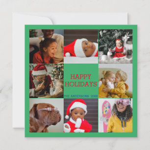 Winter Christmas Vibes Family Photo Collage Invitation