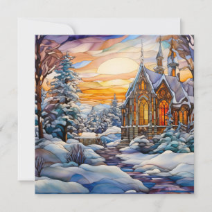 Winter Church Greeting Card