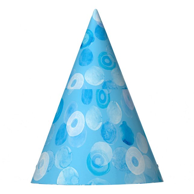 Winter Circles: Abstract Polka Dots. Party Hat (Front)