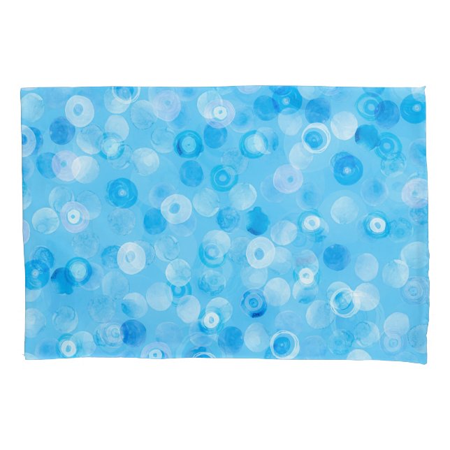 Winter Circles: Abstract Polka Dots. Pillowcase (Front)