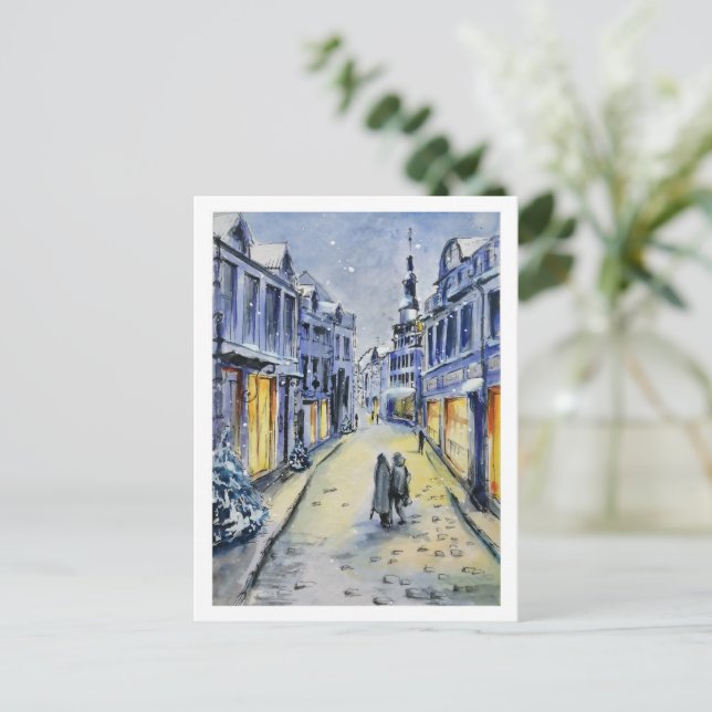 Winter City Postcard (Standing Front)