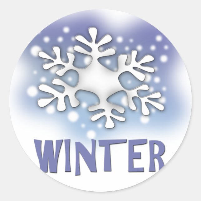 Winter Classic Round Sticker (Front)