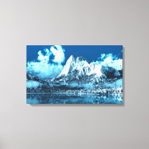Winter Cliffs (Triptych) Canvas Print