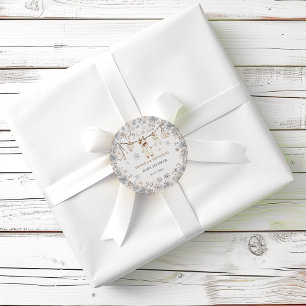 Winter Clothes Baby Cold Outside Baby Shower Classic Round Sticker