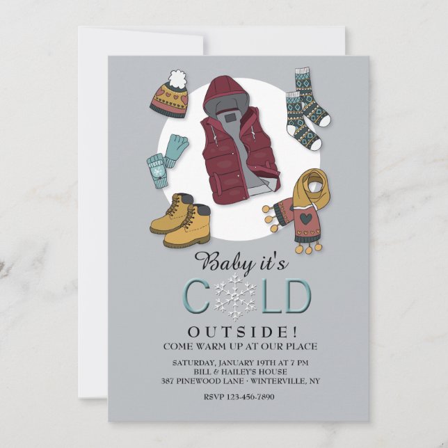 Winter Clothes Invitation (Front)