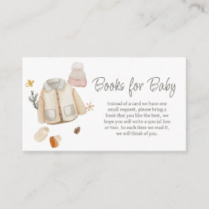 Winter Clothes It's Cold Outside Books for Baby Enclosure Card
