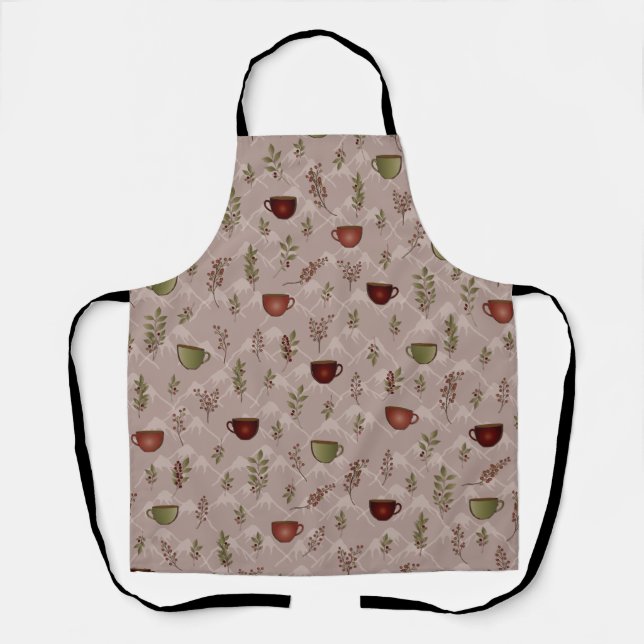 Winter Coffee Journey Apron (Front)
