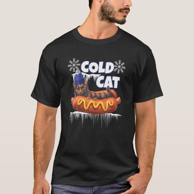 Winter Cold Cat T-Shirt (Front)