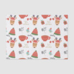 Winter Cold Holiday Christmas Rustic Kraft Country Tissue Paper<br><div class="desc">Custom Tissue Paper</div>