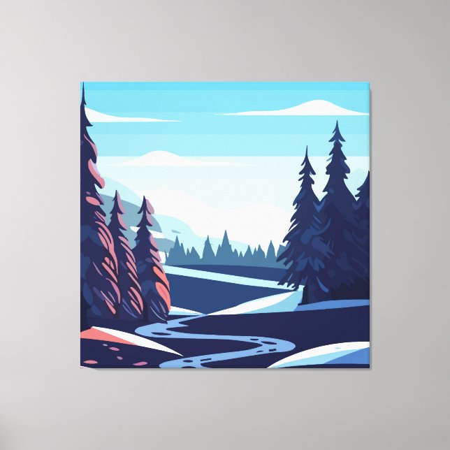 Winter Collection background Canvas Print (Front)
