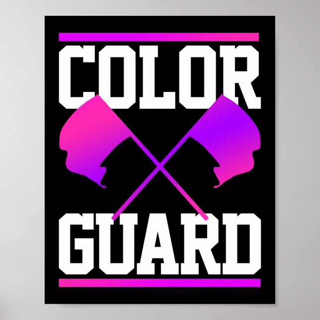 Winter Colour Guard Flag Poster (Front)