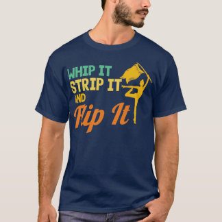Winter Colour Guard Retro Whip It Strip It And Fli T-Shirt