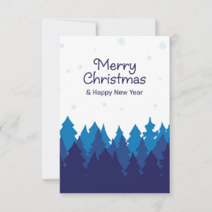 Winter colours Christmas greetings Card