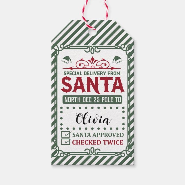 Winter Colours Gift Tag (Front)