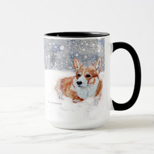 Winter Corgi Mug