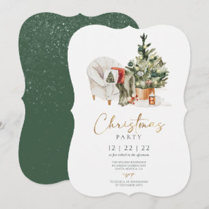 Winter Cosy Christmas Party Invitation