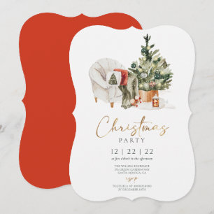 Winter Cosy Christmas Party Invitation