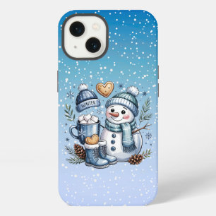 Winter Cosy Snowman iPhone 13 Case