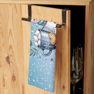 Winter Cosy Snowman Tea Towel