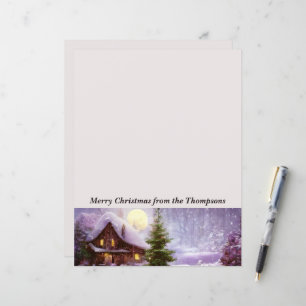 Winter cottage Christmas