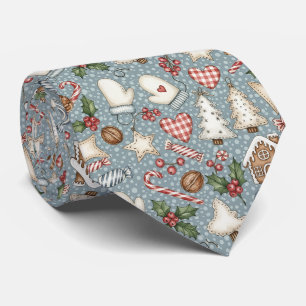 Winter Cottage - Mittens, Gingerbread & Sweets (5) Tie