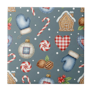 Winter Cottage - Mittens, Gingerbread & Sweets Tile