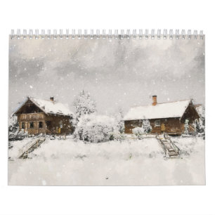 Winter Country Landscape Calendar