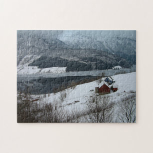 Winter Countryside, Norway /Scandinavia landscapes Jigsaw Puzzle