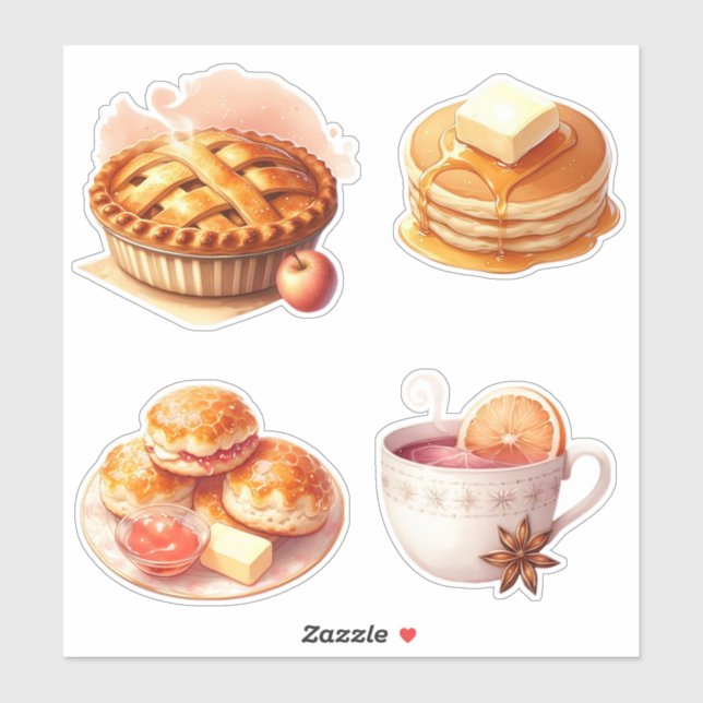 Winter cozy Breakfast Sticker Sheet (Sheet)