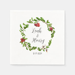 Winter Cranberry Cocktail Napkins