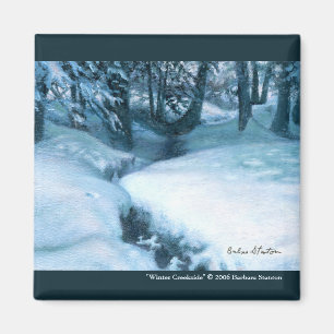 "Winter Creekside" Magnet