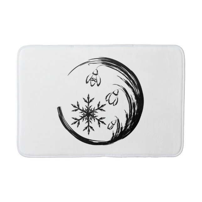Winter Crest Bath Mat (Front)
