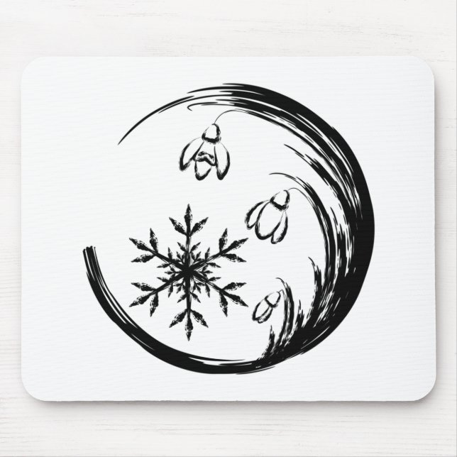 Winter Crest Mouse Mat (Front)